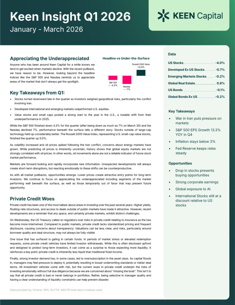 KEEN Insight 2026 Q1 deliverable: Behind the Headlines